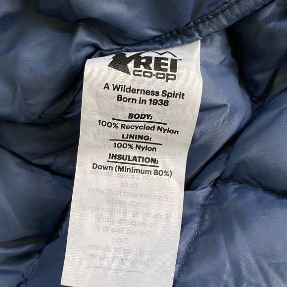 REI Puffy Down Fill Jacket in Navy - Picture 6 of 8